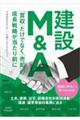 建設M&A 「買収」だけでなく「売却」の成長戦略が当たり前に