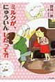 ミルクが、にゅういんしたって?!