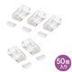サンワサプライ RJ-45コネクタ(単線用) ADT-RJ45-50SN